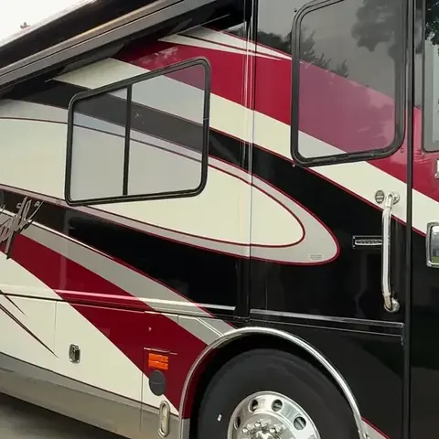 Class A motorcoach after a full detail