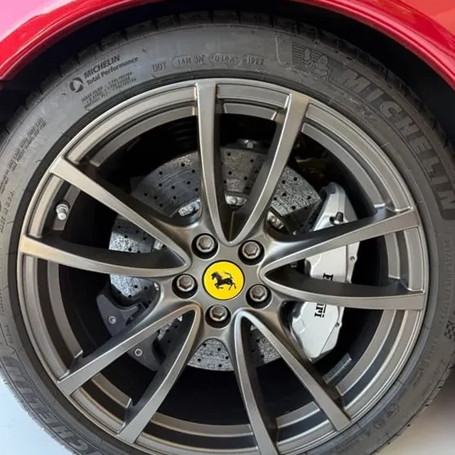 Ferrari wheel after curb rash repair