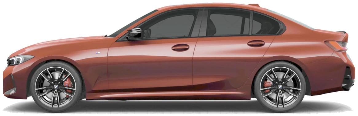 BMW 3 Series in profile with 30% window tint
