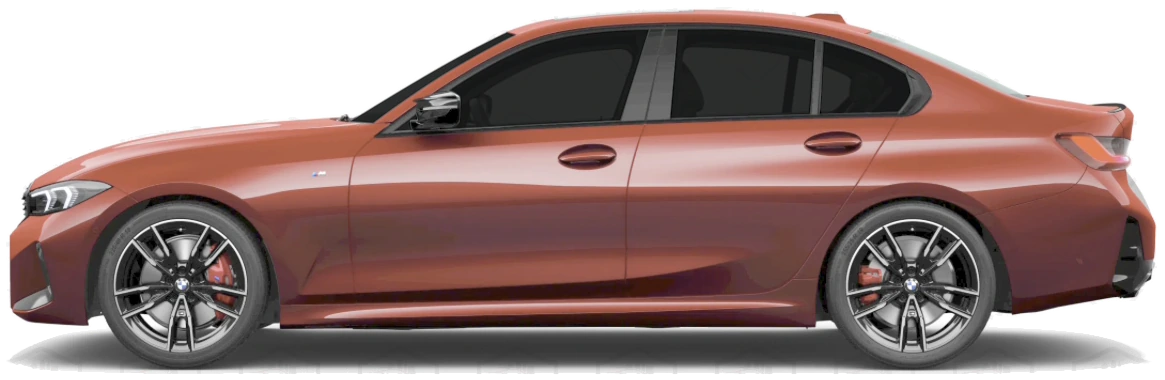 BMW 3 Series in profile with 5% window tint